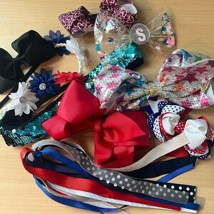 Girl’s Hair Bows Bundle Variety Lot
